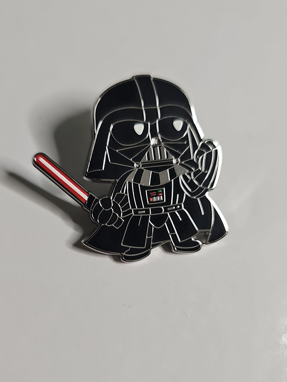 (3/$60)Disney Darth Vader Enamel Pin with Red Lightsaber